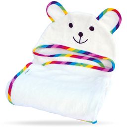 R for Rabbit Bambooberry Hoodie Towel - White & Multicolor-picture-27