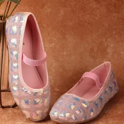 boyz n galz Sequin Embellished Ballerinas - Pink-picture-15