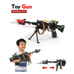 Fiddlerz Combat Gun Toy for Kids Battery Operated Shooting Rifle with Rotating Bullet Belt Tripod Sling Barrel Realistic Army Toy Gun for Boys and Girls Age 3+ Multicolor-image-65