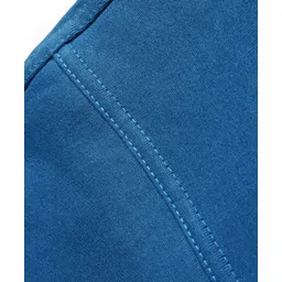 Zero Knit Full Length Solid ColorFleece & Woollen Bottom - Blue image 3