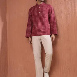 Fabindia Men Opaque Printed Casual Shirt image 5