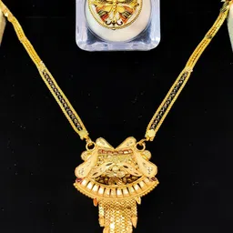 DIVYANSHI COLLECTION Brass American Diamond Gold-Plated Jewellery Set image 3