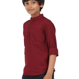 Rocket Science Boys Maroon Kurtas image 2