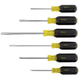 STANLEY Vinyl Grip Screwdriver Set Nickel-Plated, 66-565 (Pack of 6)-picture-48