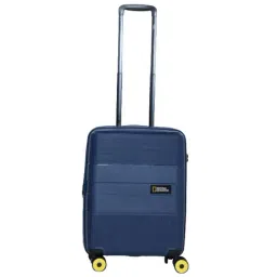 National Geographic Cavern Navy Textured Hard Cabin Trolley Bag - 22 Cms-image-8