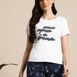 Mast & Harbour Typography Printed Night Suit-picture-41