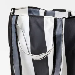 ikea skynke Carrier bag, stripe/black white, 45x36 cm image 5