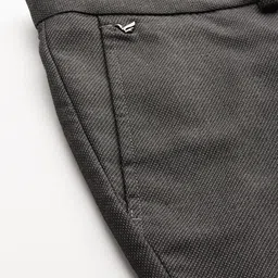 Blackberrys Men B-91 Skinny Fit Low-Rise Formal Trousers image 4