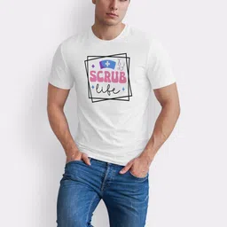 Seekbuylove Men Typography Printed Bio Finish T-shirt image 3