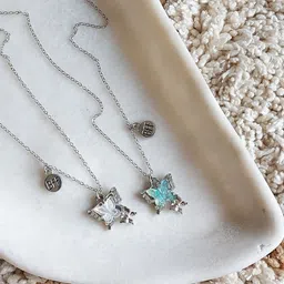 Octagon hub Silver-Plated Necklace image 2