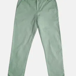 Kiddopanti Kids Light Green Solid Pants-image-33