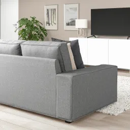 ikea kivik 3-seat sofa, Tibbleby beige/grey image 4