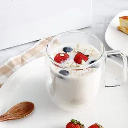 TASKHOUSE Transparent 2 Pieces Glass Cups With Handle-250 ml image 3