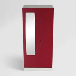 Godrej Interio Slimline 2-Door Steel Almirah, Red (1-Year Warranty, 1 Locker, 1 Drawer) image 5