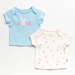 JusCubs Girls Pack of 2 Typography Printed Round Neck Cotton T-shirts-picture-15