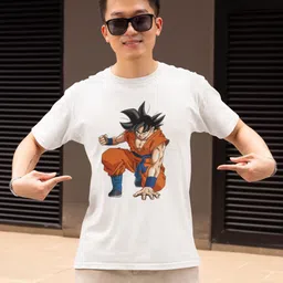 Black Collection Men Dragon Ball Z Graphic Printed Round Neck Cotton T-shirt-picture-18