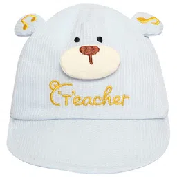 Kidofash Cotton Bear Applique Detailed Cap - Blue-picture-19