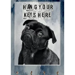 999Store Stylish Wood Wall Mount Decorative Key Holder - Hang Your Keys Here image 2