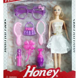 Yunicorn Max White Angel Doll with Make up Acc- Multicolor Height - 35 cm image 2