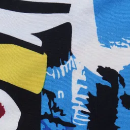 Pine Kids Woven Half Sleeves Text Printed Shirt - Blue & Black image 3