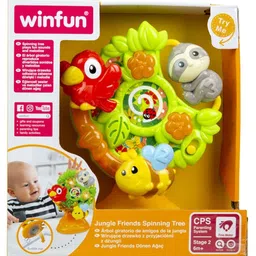 Winfun Jungle Friends Spinning Tree Toy - Multicolour image 3