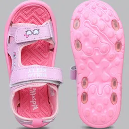 Kidsville Hello Kitty Featuring Character Designed Double Velcro Closure Sandals - Pink image 4
