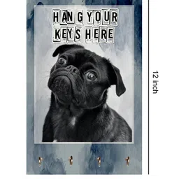 999Store Stylish Wood Wall Mount Decorative Key Holder - Hang Your Keys Here image 4