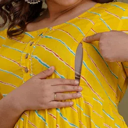 Style Heaven Printed Pure Cotton Printed Feeding Kurthi-picture-24