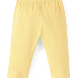 Doodle Poodle 100% Cotton Teddy Printed Leggings Pack of 2 -Yellow & Red image 5