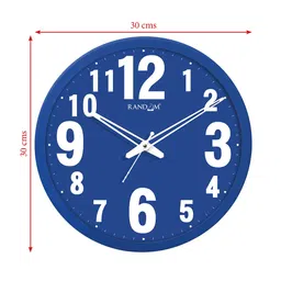 RANDOM Blue & White Printed Contemporary Wall Clock image 5