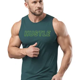 3Colors Men Pack Of 2 Printed Round Neck & Sleeveless Gym Vests-picture-22
