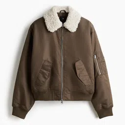 H&M Loose Fit Nylon Bomber Jacket-picture-31