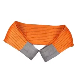 FINBEAT 300 mm Polyester 24000 Kg Capacity Orange Webbing Sling Lifting Belt Length 4 m image 1