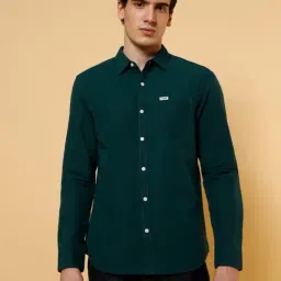 Wrangler Green Cotton Regular Fit Shirt-picture-17