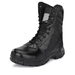 Kalibar High Ankle Steel Toe Genuine Leather PU Sole Black Army Boot Shoes UK 10-picture-37