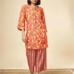Marigold Lane Pink & Yellow Printed Tunic-picture-28