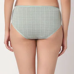 Juliet Women Pack Of 3 Checked Mid-Rise Hipster Briefs image 2