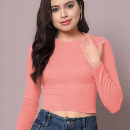 Dream Beauty Fashion Women Round Neck Fitted Top-picture-31