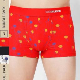 UnderJeans by Spykar Assorted Printed Trunks - Pack of 3-picture-4