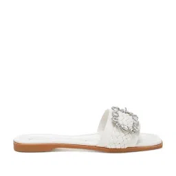 London Rag Women's White Casual Sandals image 2