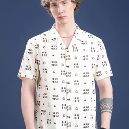 Voroxy Men Relaxed Printed Casual Shirt-picture-30