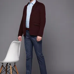 Raymond Men Solid Slim Fit Trousers image 1