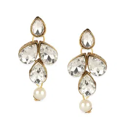 ANIKAS CREATION Women Green Gold-Plated Beads & Stone Studded Jewellery Set image 3