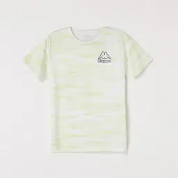 KAPPA Kids Green & White Cotton Printed T-Shirt-picture-20