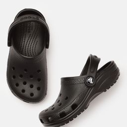 Crocs Kids Black Classic Solid Clogs-picture-45