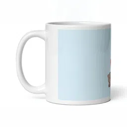 Mr UVD White Cartoon Characters Printed Ceramic Glossy Mug 350 ml image 4