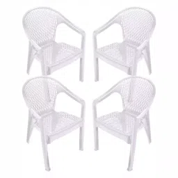Maharaja Galaxy Plastic Chair White (Set of 4)-picture-48