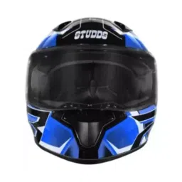Studds N1 Matt Black & Blue Medium (570 mm) Full Face Helmet, Thunder D6 Decor-picture-18