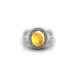 RRVGEM Yellow Sapphire 13.25 Ratti Finger Ring image 3