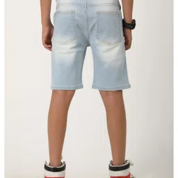 Zion Denim Washed Shorts - Light Blue image 3